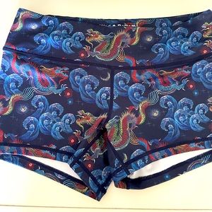 WodBottom blue dragon shorts. 3.25